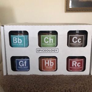 Spiceology Rub Set 6 Pack - Mini Rub Jars NEW NEVER OPENED